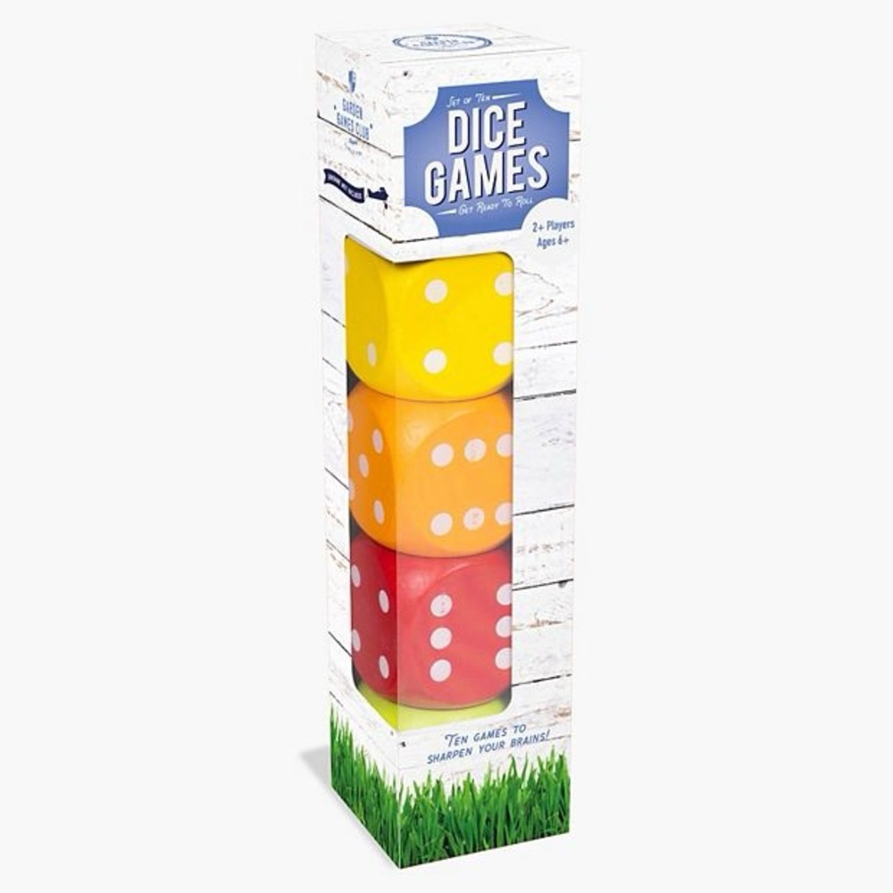 Giant Dice Games Set - Yellow, Orange, Red outdoor yard game new
